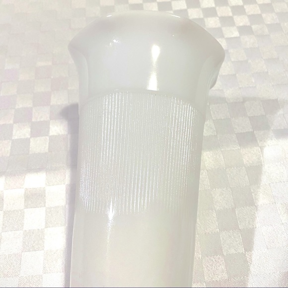Vintage Hazel Atlas White Milk Glass Ribbed Fluted - Picture 4 of 7
